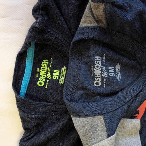 oshkosh b'gosh 3 piece shirt & joggers bundle lot 6-9 months baby boy - Picture 7 of 13